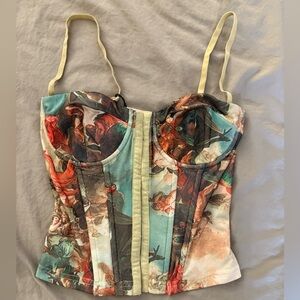 superdown Artistic Print Bodysuit